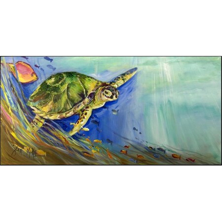 Carolines Treasures Loggerhead Sea Turtle Indoor & Outdoor Runner Mat, 28 x 58 in. CA77298